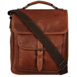 WILSONS LEATHER BUFF CRUNCH LEATHER DAY BAG